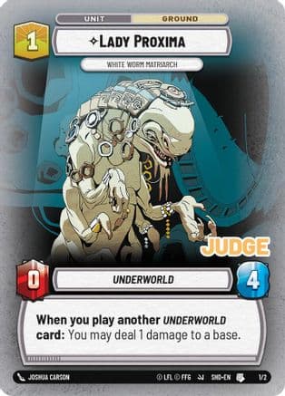 Lady Proxima - White Worm Matriarch | Foil (1/2)  [Judge Promos]