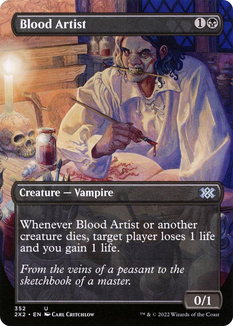 Blood Artist (Borderless Alternate Art) [Double Masters 2022] Foil
