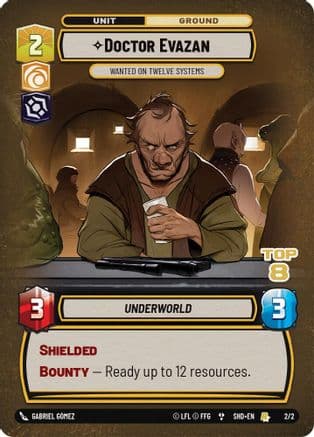 Doctor Evazan - Wanted on Twelve Systems (Top 8) | Foil (2/2)  [Organized Play Promos]