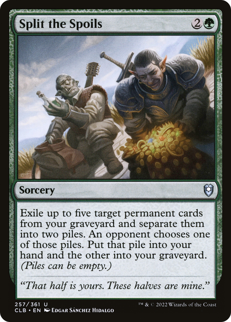 Split the Spoils [Commander Legends: Battle for Baldur's Gate] Foil