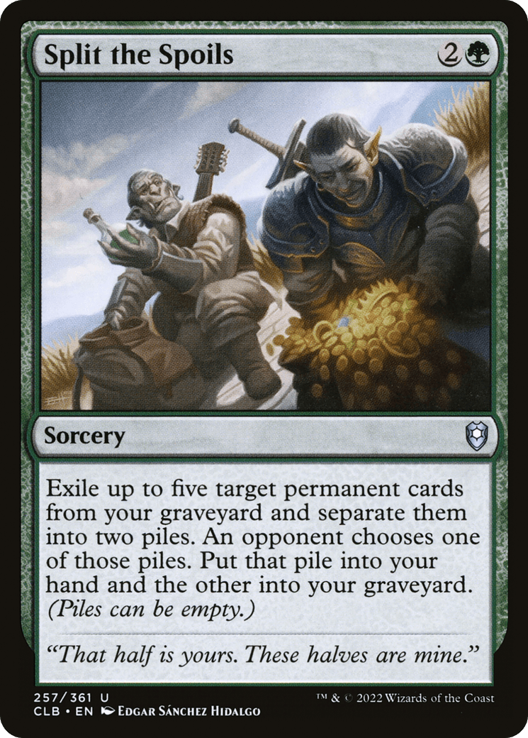 Split the Spoils [Commander Legends: Battle for Baldur's Gate] Foil