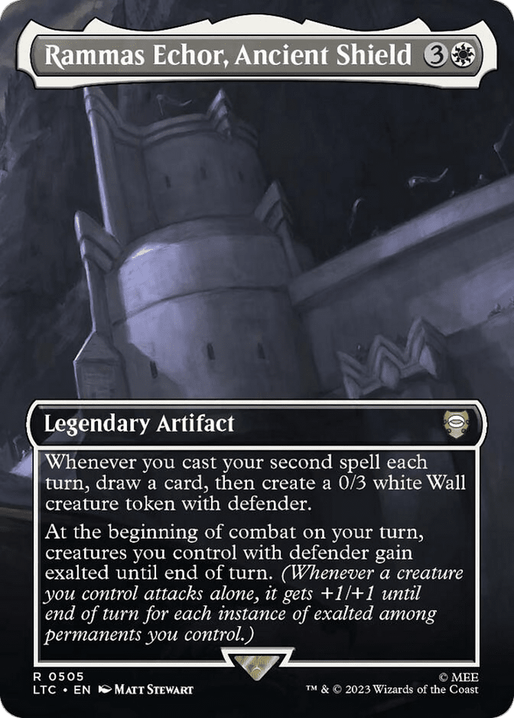 Rammas Echor, Ancient Shield (Borderless) [The Lord of the Rings: Tales of Middle-Earth Commander] Foil