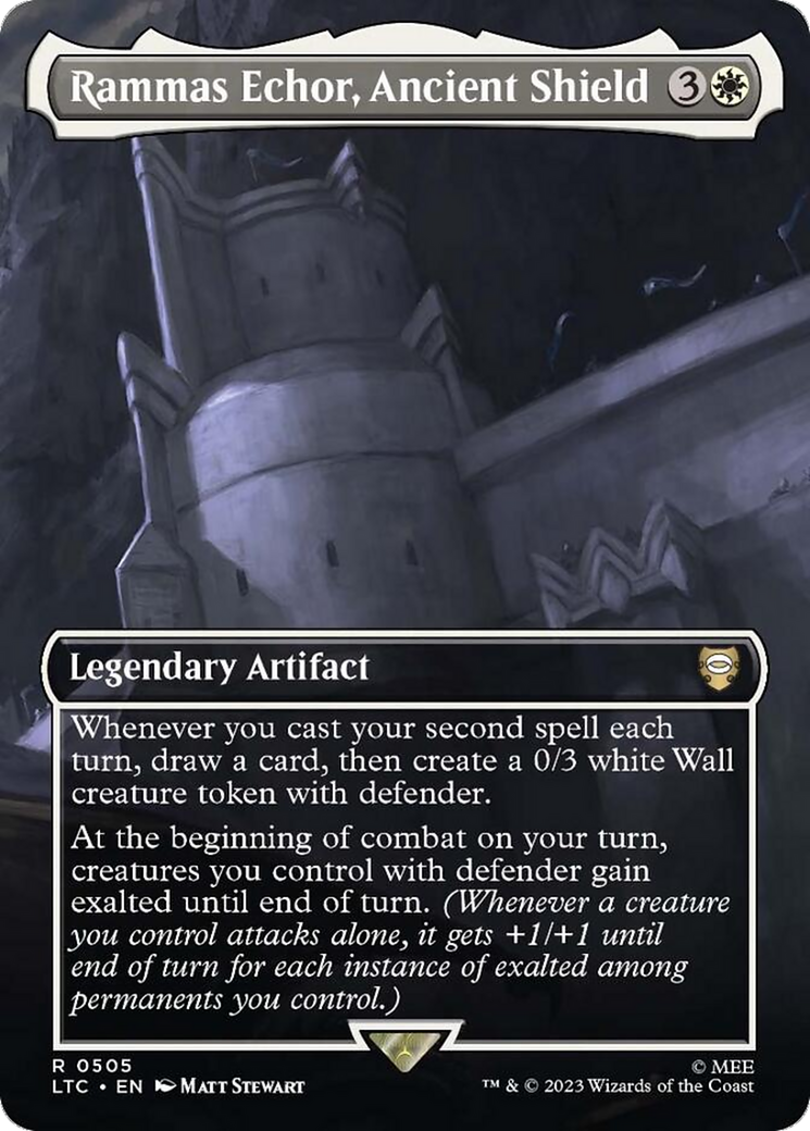 Rammas Echor, Ancient Shield (Borderless) [The Lord of the Rings: Tales of Middle-Earth Commander] Foil
