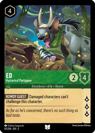 Ed - Hysterical Partygoer (81/204) [Shimmering Skies] Cold Foil