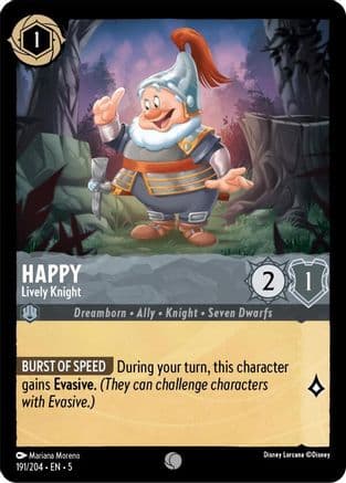Happy - Lively Knight (191/204) [Shimmering Skies] Cold Foil