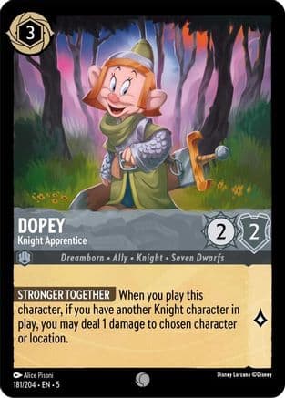 Dopey - Knight Apprentice (181/204) [Shimmering Skies] Cold Foil