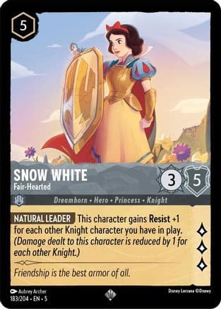 Snow White - Fair-Hearted (183/204) [Shimmering Skies] Cold Foil