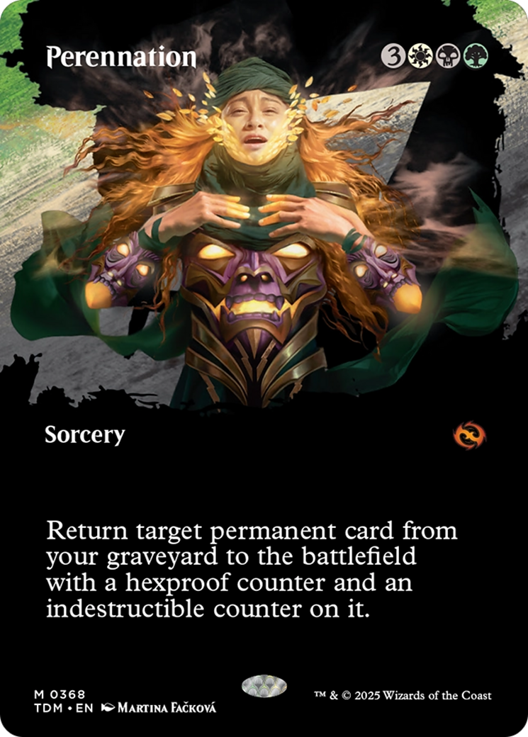 Perennation (Borderless) (368) [Tarkir: Dragonstorm]  Foil