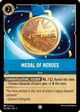 Medal of Heroes (165/204) [Shimmering Skies] Cold Foil