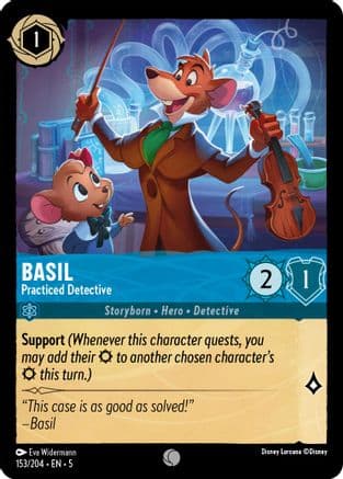Basil - Practiced Detective (153/204) [Shimmering Skies] Cold Foil
