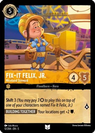 Fix-It Felix, Jr. - Niceland Steward (12/204) [Shimmering Skies] Cold Foil