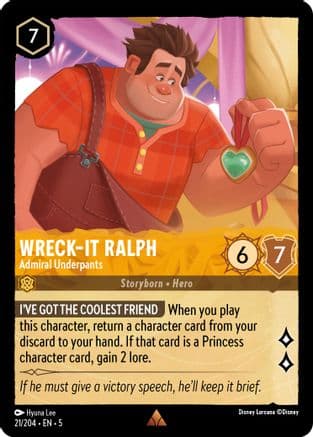 Wreck-It Ralph - Admiral Underpants (21/204) [Shimmering Skies] Cold Foil