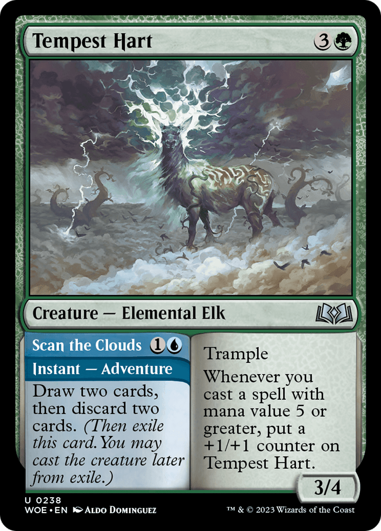 Tempest Hart // Scan the Clouds [Wilds of Eldraine] Foil