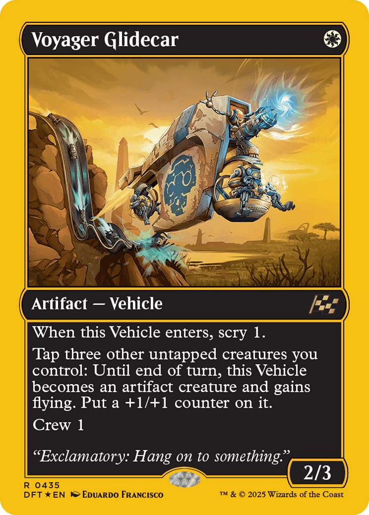 Voyager Glidecar |  Foil (435) [Aetherdrift]