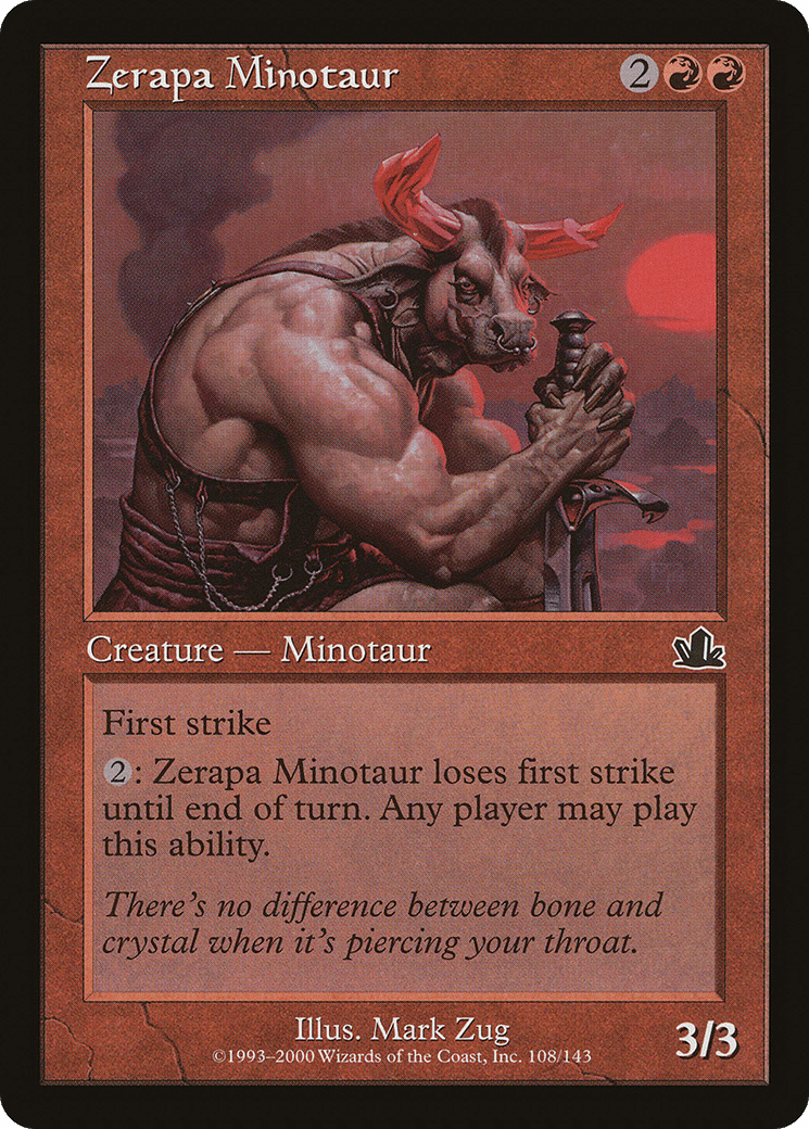 Zerapa Minotaur [Prophecy] Foil