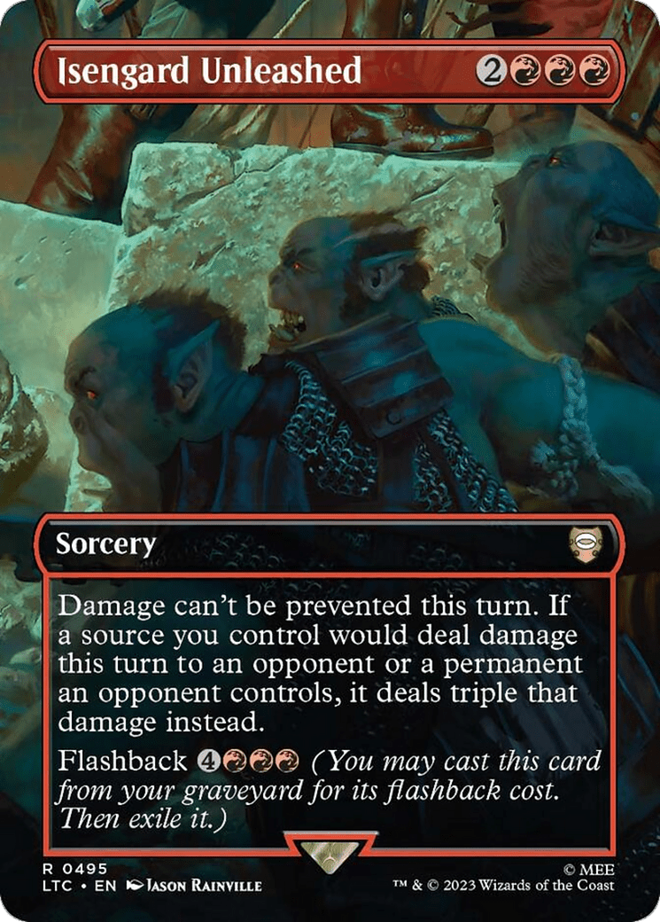 Isengard Unleashed (Borderless) [The Lord of the Rings: Tales of Middle-Earth Commander] Foil