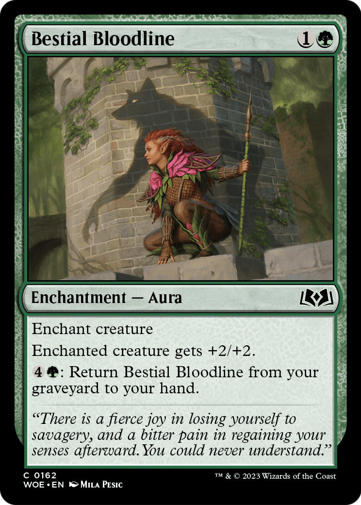 Bestial Bloodline [Wilds of Eldraine] Foil