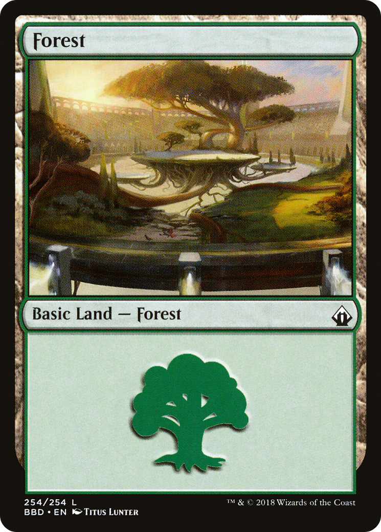 Forest (254) [Battlebond] Foil
