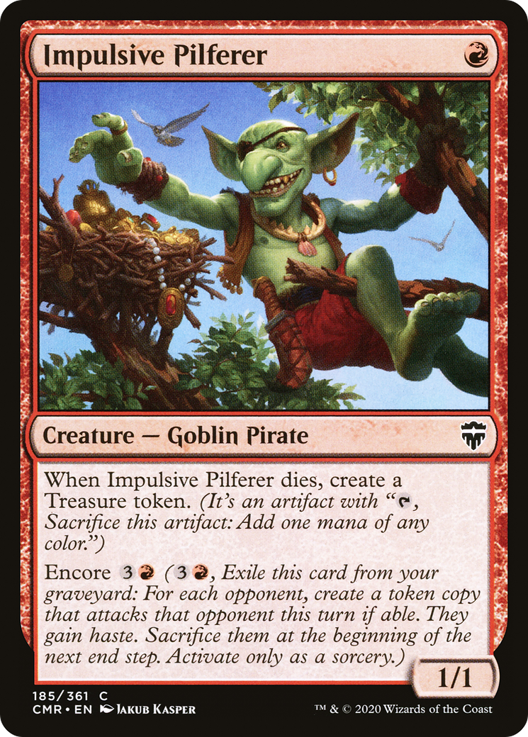 Impulsive Pilferer [Commander Legends] Foil