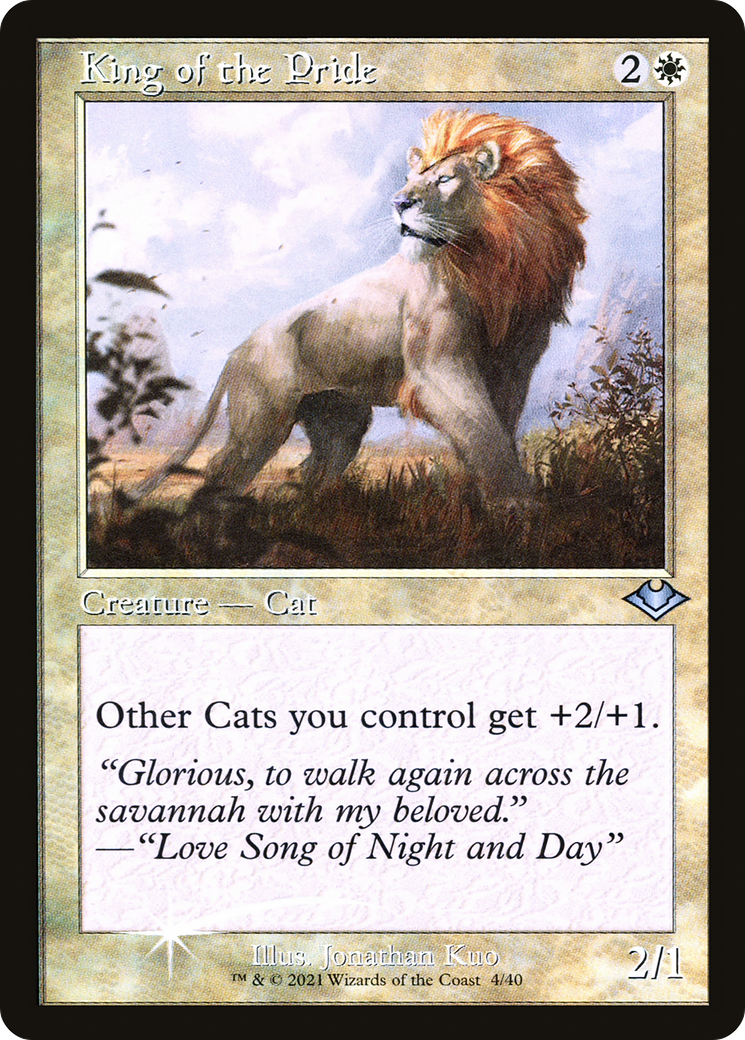 King of the Pride (H1R-004) - Modern Horizons 1 Timeshifts Etched Foil