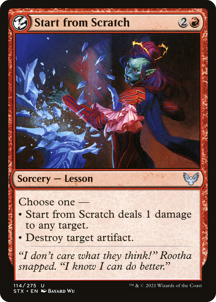 Start from Scratch [Strixhaven: School of Mages] Foil