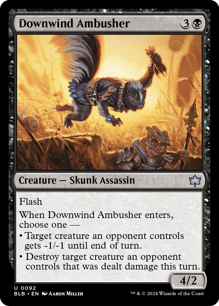 Downwind Ambusher [Bloomburrow] Foil