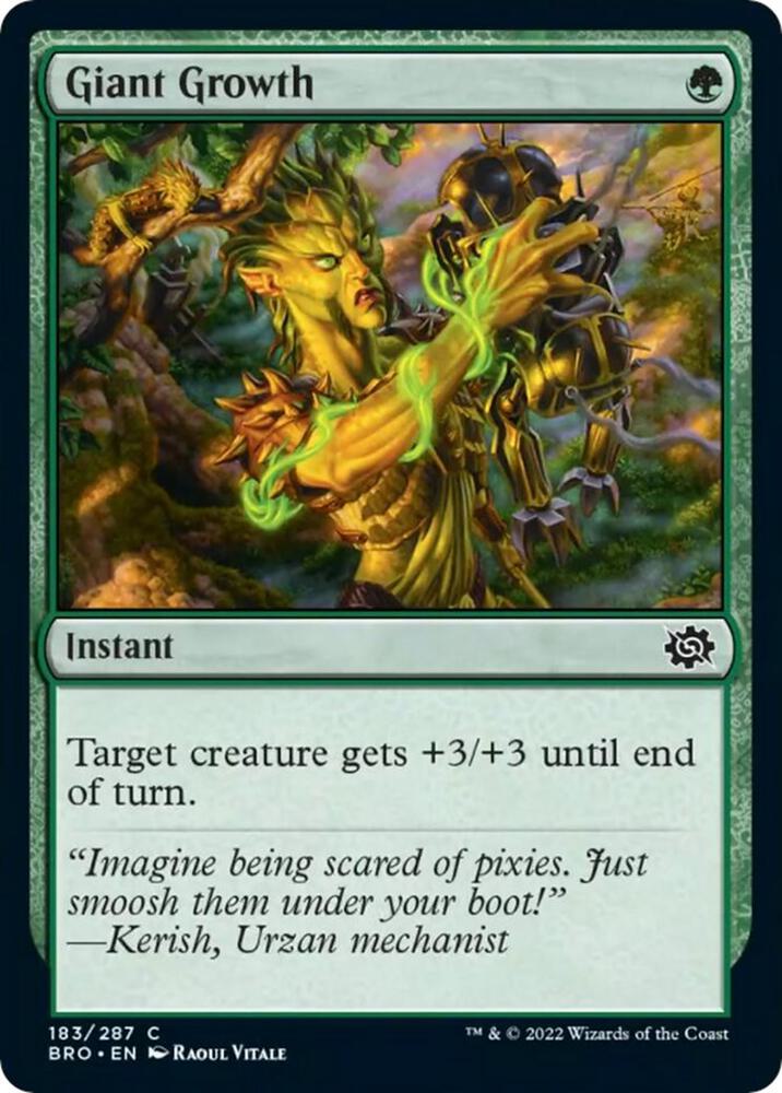 Giant Growth 183/287 (The Brothers' War)  - Foil
