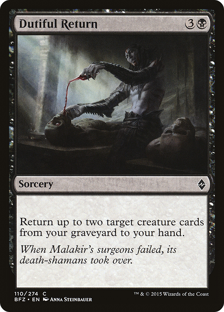 Dutiful Return [Battle for Zendikar] Foil