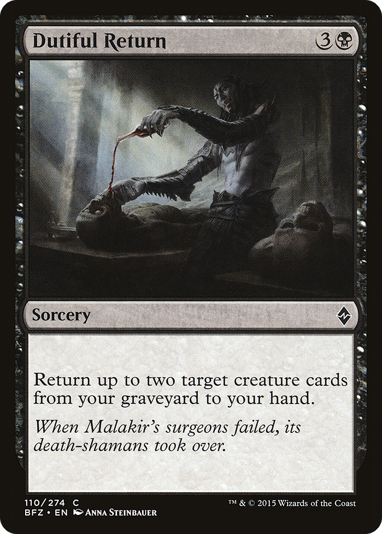 Dutiful Return [Battle for Zendikar] Foil