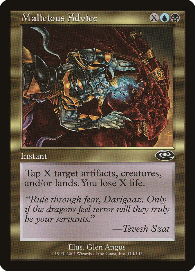 Malicious Advice 114/143 (Planeshift) 