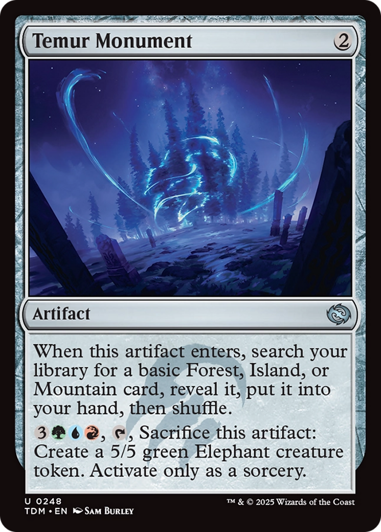 Temur Monument (248) [Tarkir: Dragonstorm]  Foil