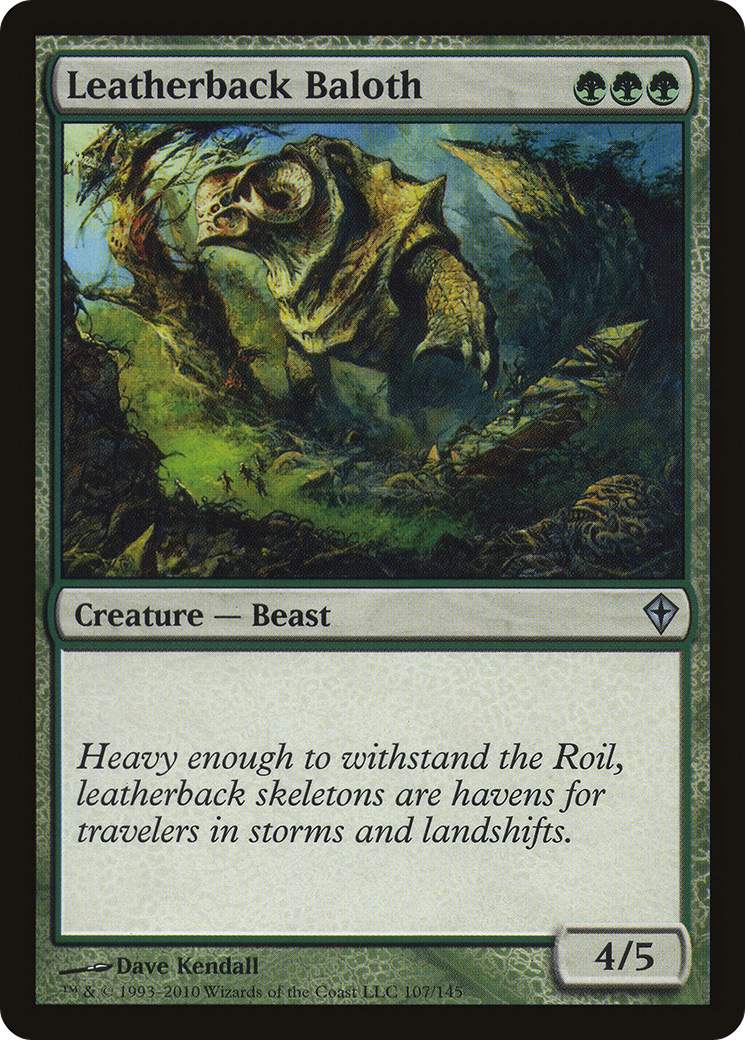 Leatherback Baloth [Worldwake] Foil