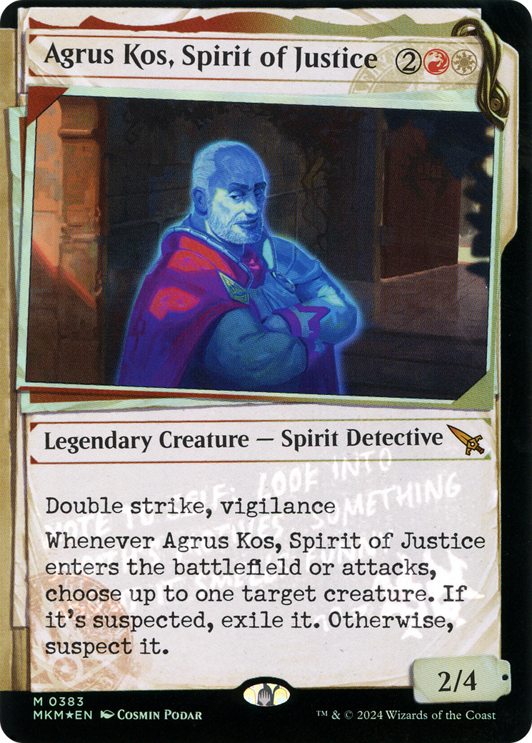 Agrus Kos, Spirit of Justice (Showcase) (Invisible Ink) [Murders at Karlov Manor]