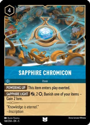 Sapphire Chromicon (168/204) [Shimmering Skies] Cold Foil