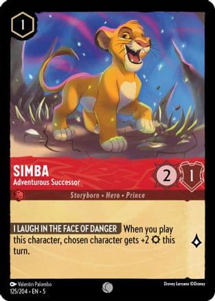 Simba - Adventurous Successor (125/204) [Shimmering Skies] Cold Foil