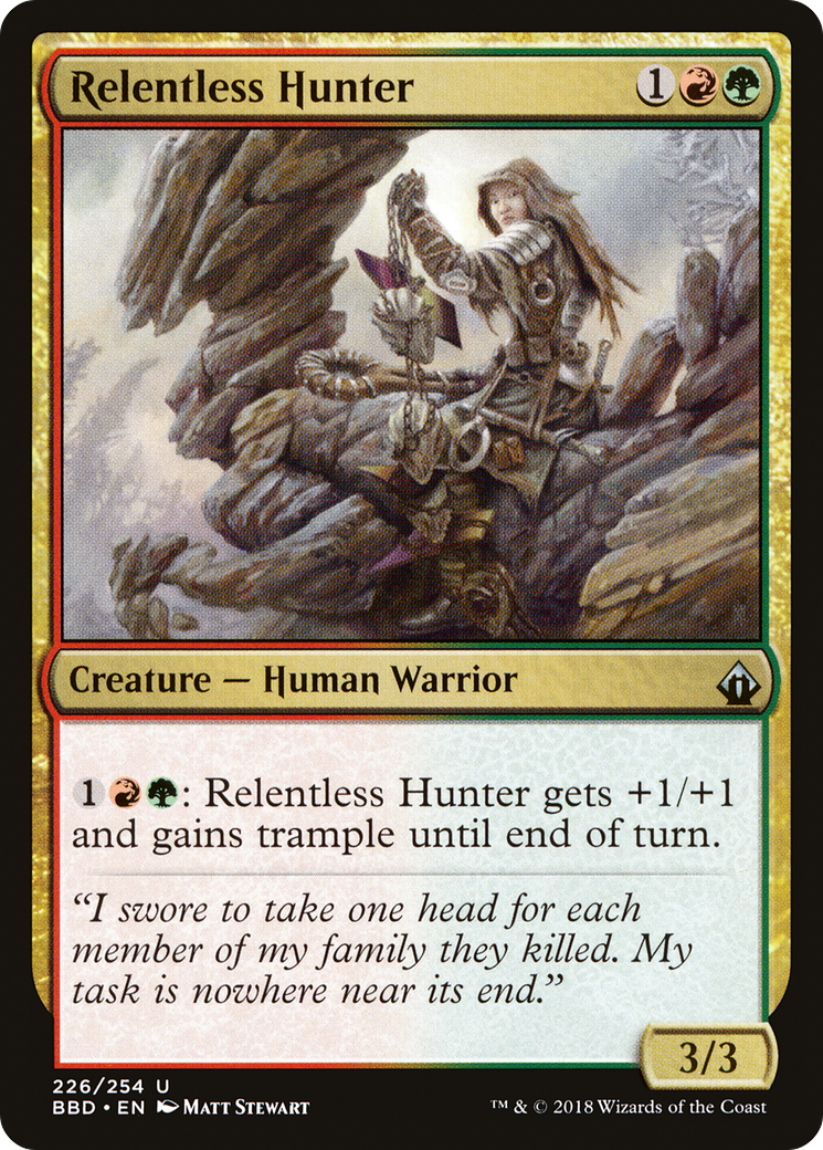 Relentless Hunter [Battlebond] Foil