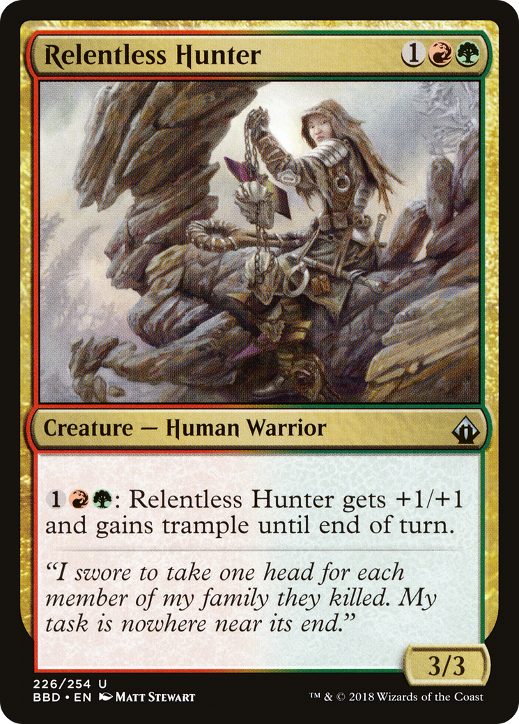 Relentless Hunter [Battlebond] Foil