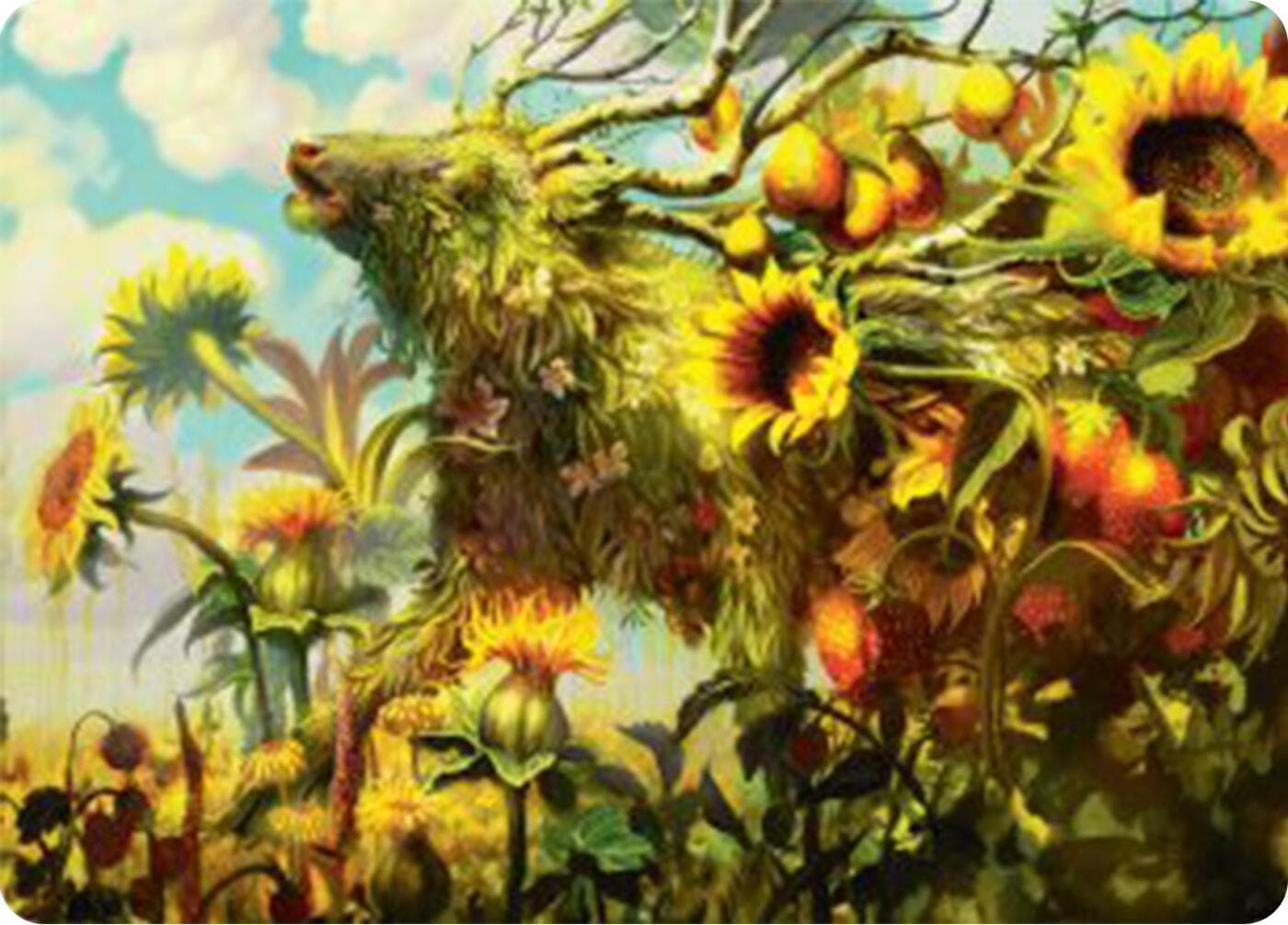 Beza, the Bounding Spring Art Card [Bloomburrow Art Series] Foil