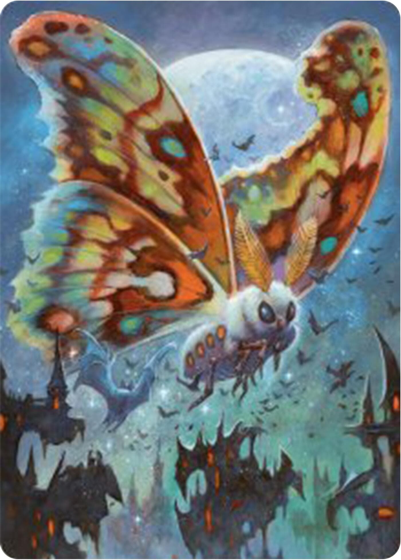 Luminous Broodmoth Art Card [Bloomburrow Art Series] Foil