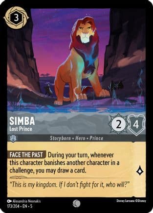 Simba - Lost Prince (173/204) [Shimmering Skies] Cold Foil