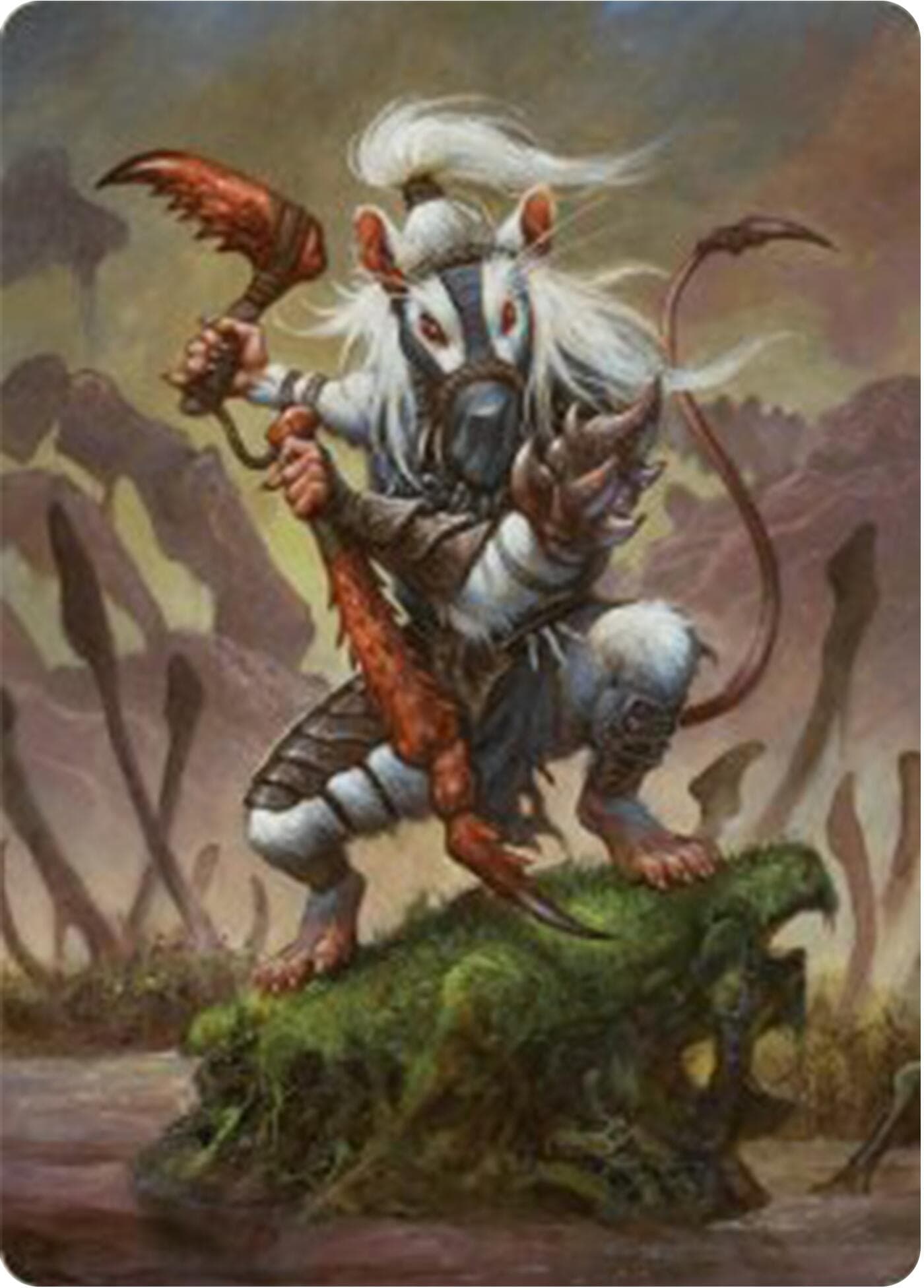 Ink-Eyes, Servant of Oni Art Card [Bloomburrow Art Series] Foil