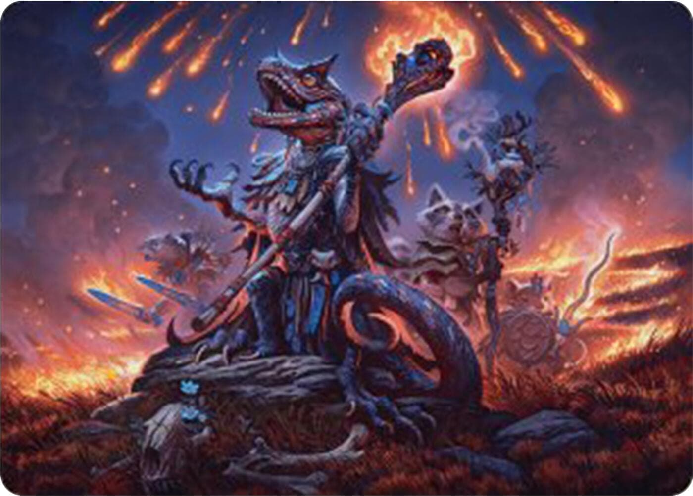 Valley Flamecaller Art Card [Bloomburrow Art Series] Foil