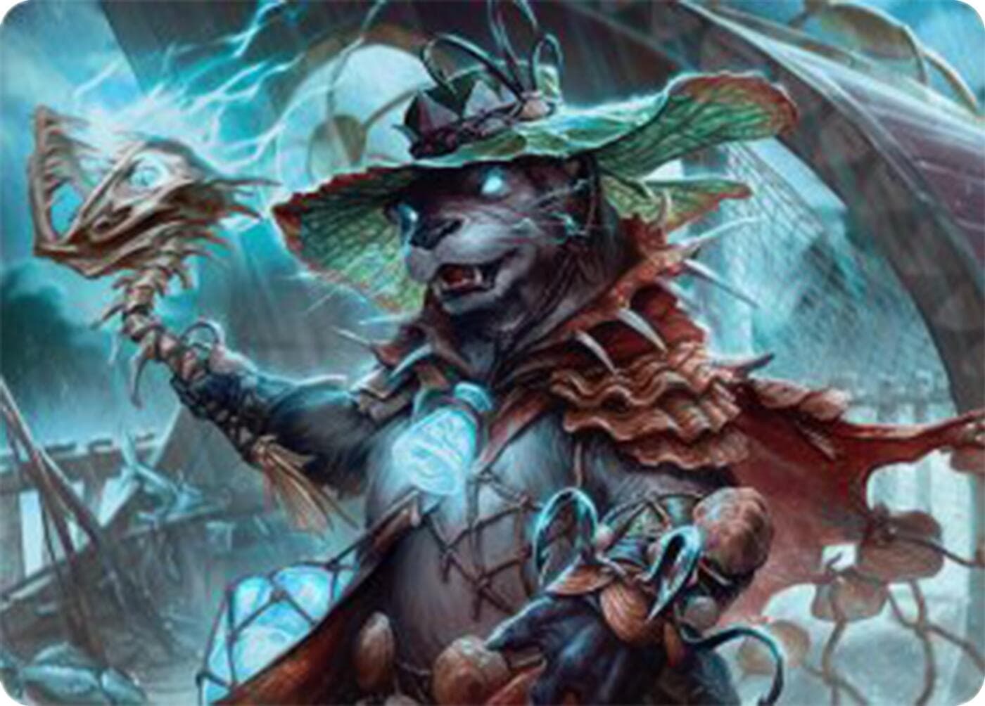 Tempest Angler Art Card [Bloomburrow Art Series] Foil