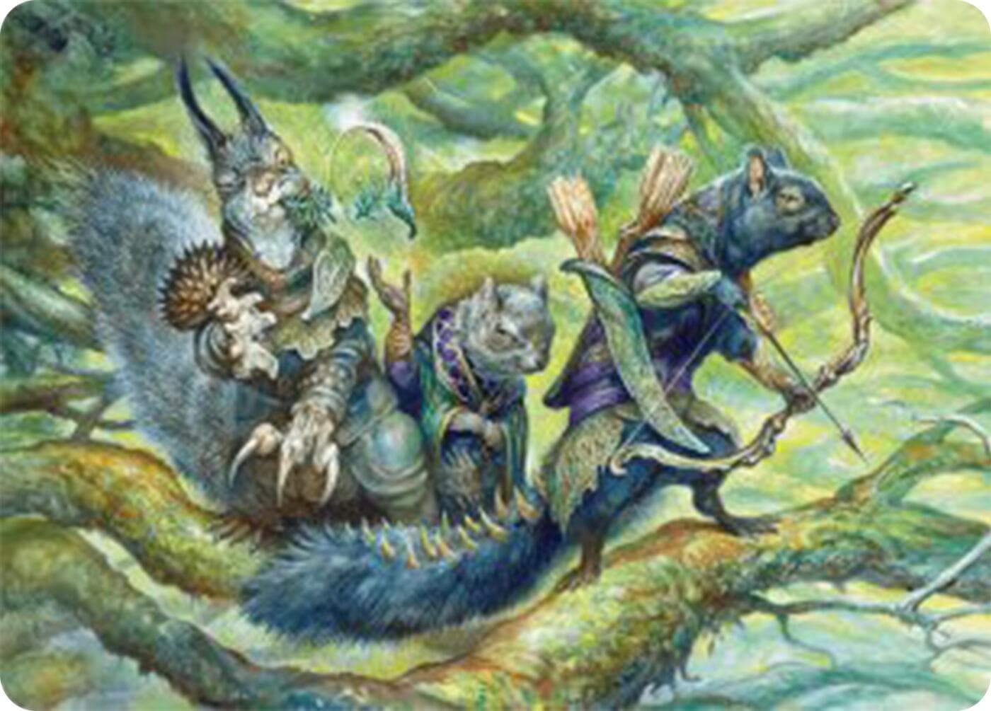 The Odd Acorn Gang Art Card [Bloomburrow Art Series] Foil