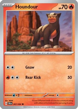 Houndour 007- SV Shrouded Fable Reverse Holofoil