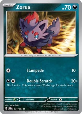 Zorua 031/064 - SV Shrouded Fable Reverse Holofoil