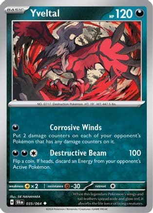 Yveltal 035- SV Shrouded Fable Reverse Holofoil