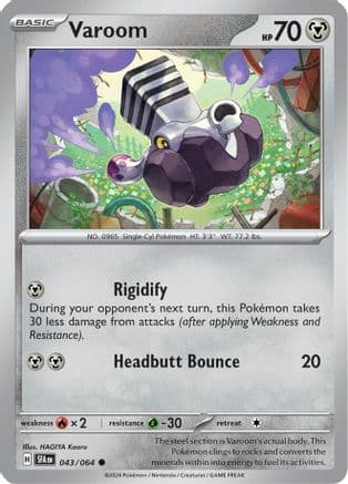 Varoom 043- SV Shrouded Fable Reverse Holofoil