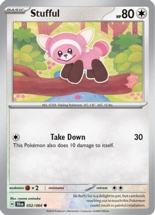 Stufful 052- SV Shrouded Fable Reverse Holofoil