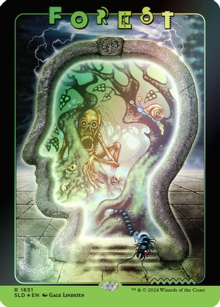 Forest (1651) (Rainbow Foil) (1651) [Secret Lair Drop Series]  Foil